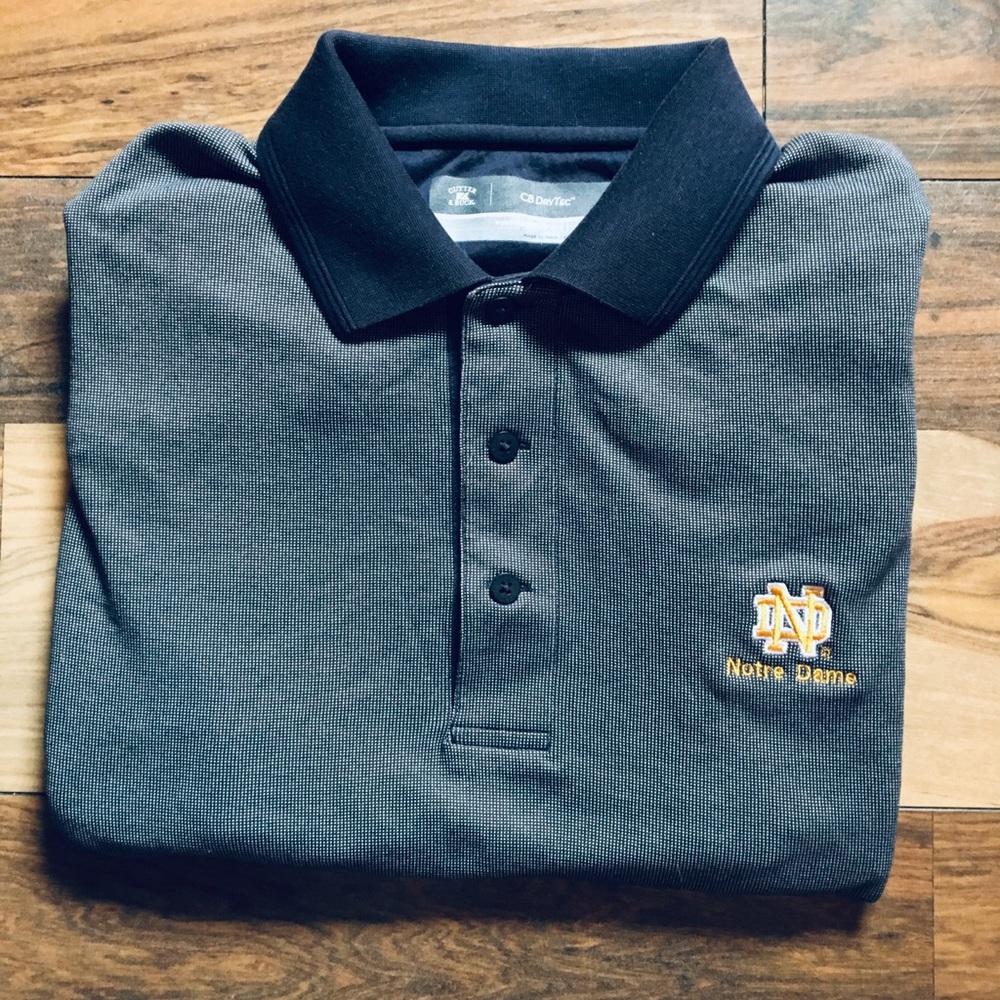 Cutter and Buck drytec Notre Dame  polo